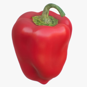 3ds max bell pepper polys realistic