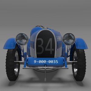bugatti type 37 grand 3d model