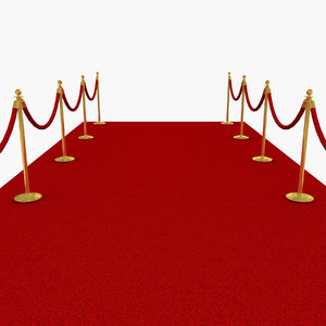 3d red carpet model