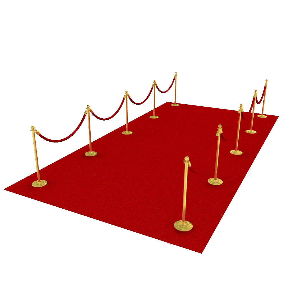 3d red carpet model