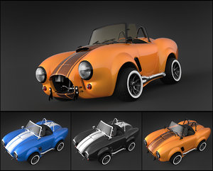 cartoon car 3ds