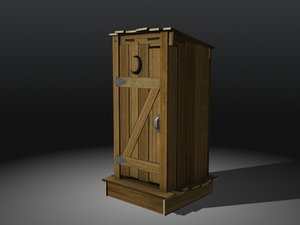 3d model outhouse