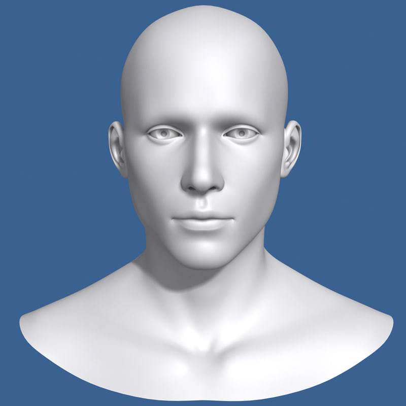 Head Face 3d Cad Model Free