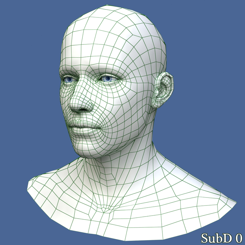 3D модель головы человека со звуковыми волнами вокруг
