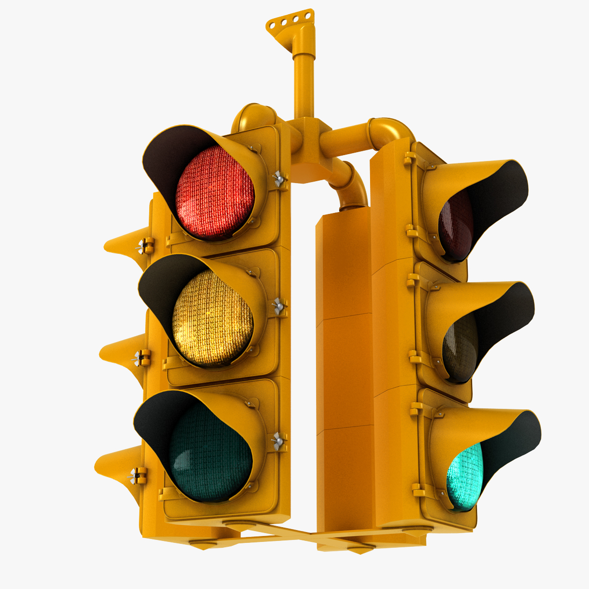 traffic lights 3d model