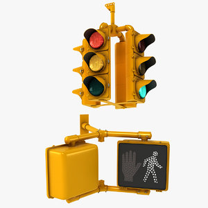 traffic lights 3d model