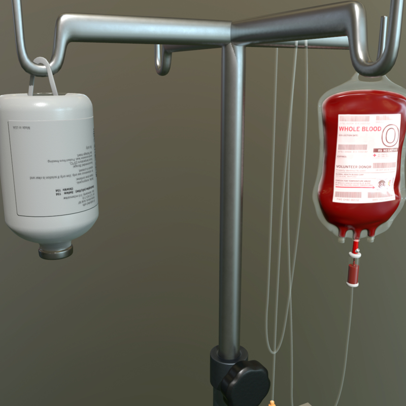 iv blood bag pole max