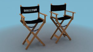 director chairs 3d model