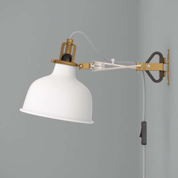 ikea ranarp wall clamp 3d max