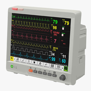 patient monitor 3d model