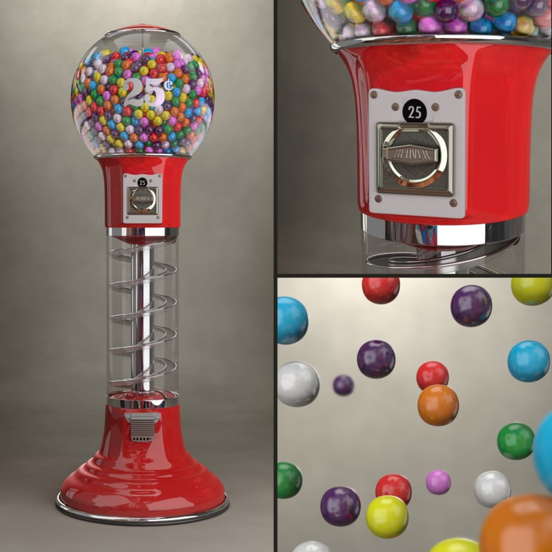 gumball machine 3d ma