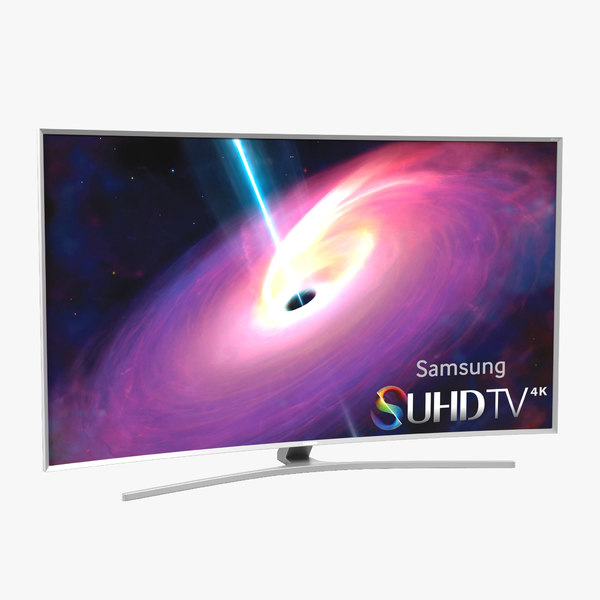 三星4k uhd ju7500系列弯曲智能电视78英寸3d模型