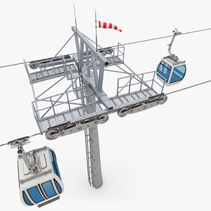 3d model cable cableway