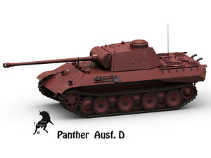3d model panther panzer ausf d