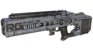 3d rifle weapon model