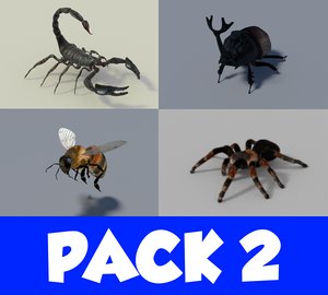 insect pack 2 3d model