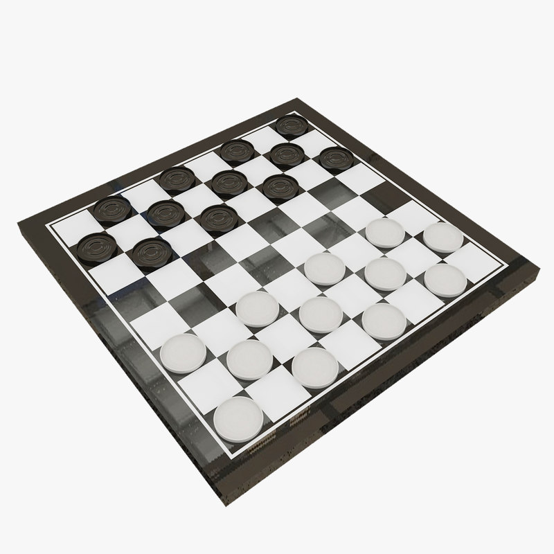 3d checkers model