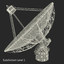 radio telescope modeled 3d c4d