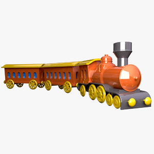 toy train 3d model