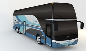 3d model bus double decker