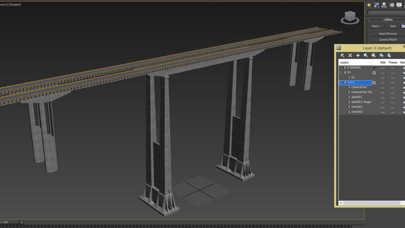 bridge modeled 3d max