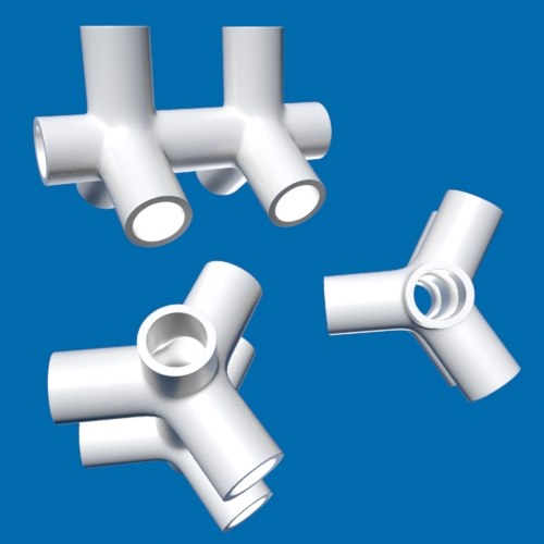 3d model of pvc piping fittings