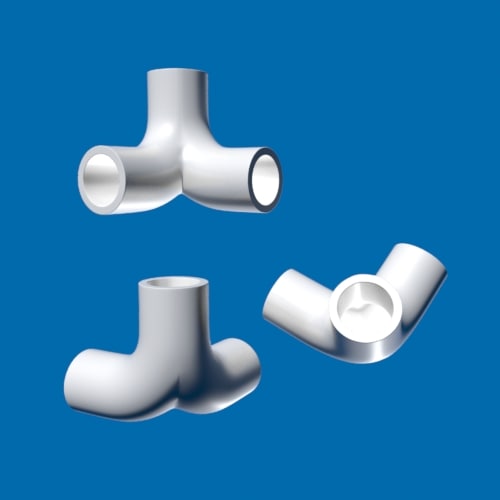 3d model of pvc piping fittings