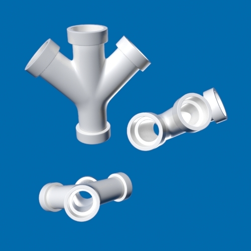 3d model of pvc piping fittings