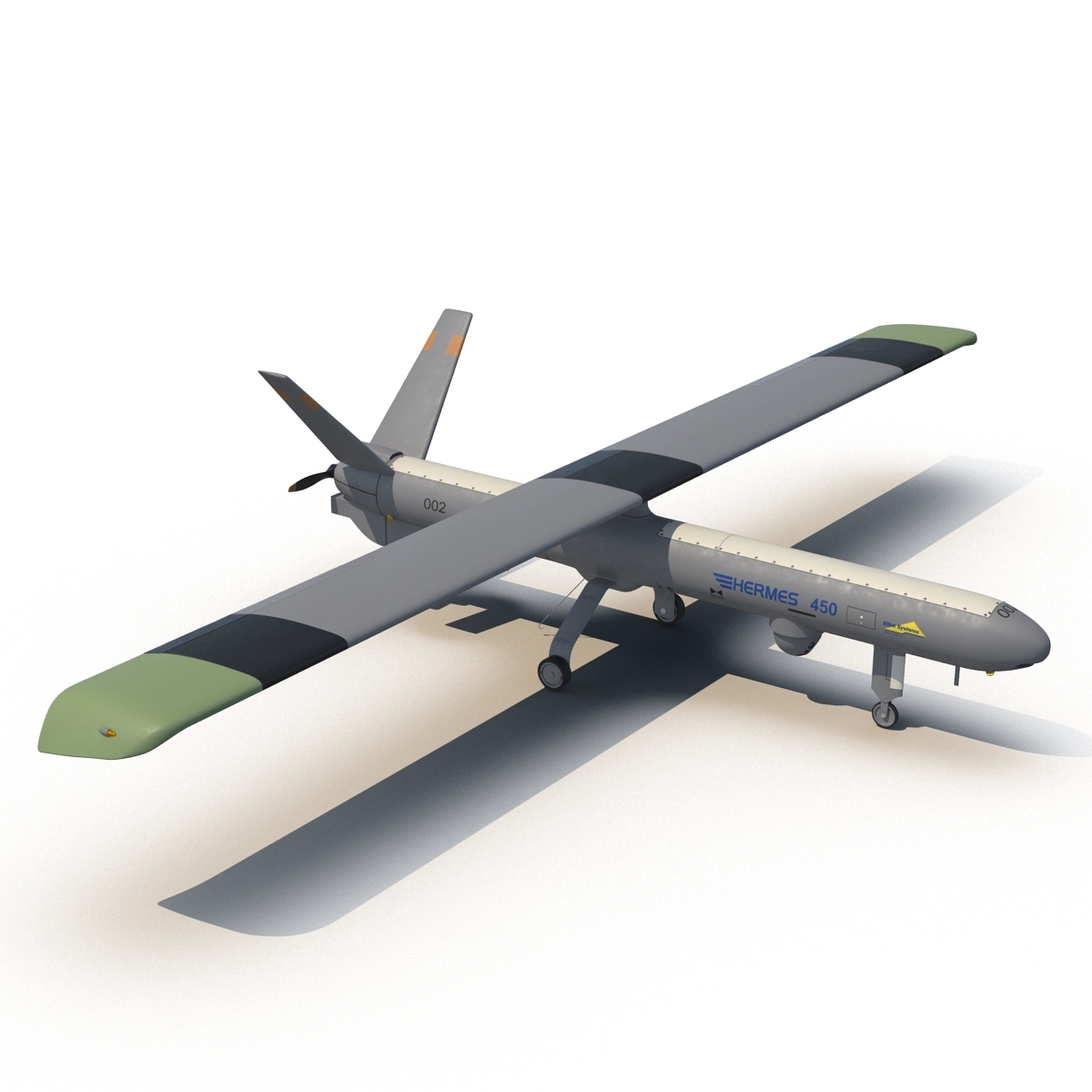 elbit hermes 450 israel 3d 3ds