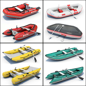 3d model 4 inflatable boat 01