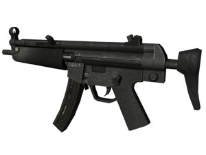 mp5 submachine gun 3d model