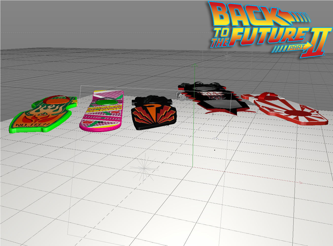 bttf hoverboards o 3d model