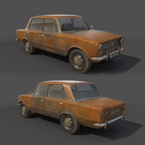 3d model rusty vaz 2101