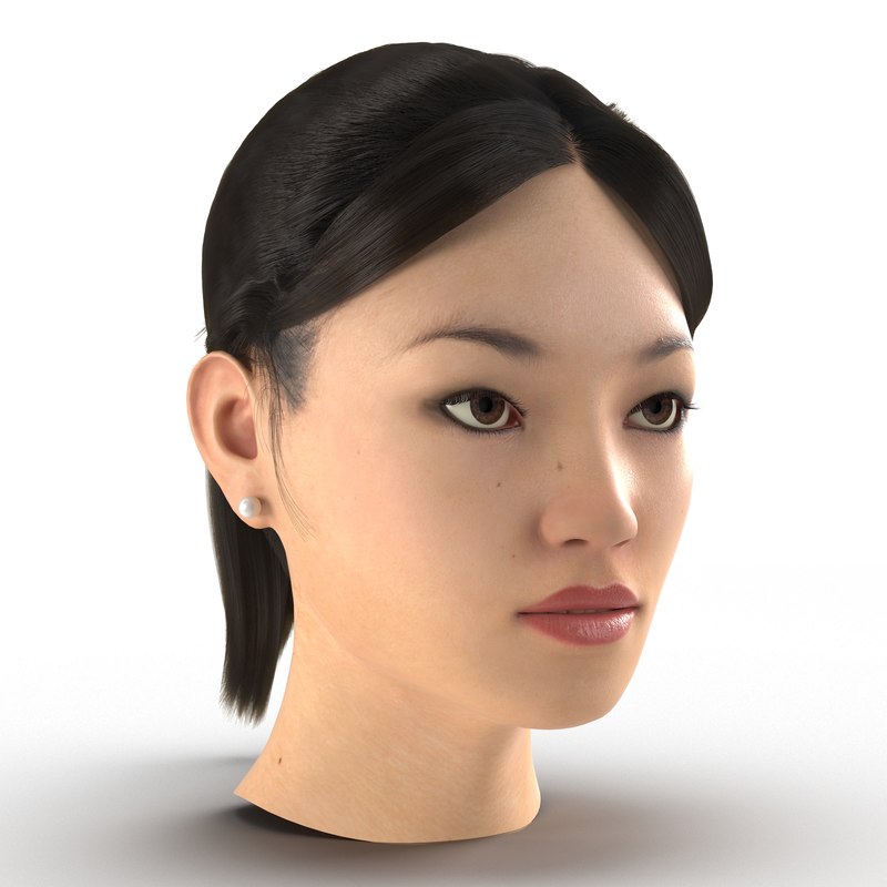 asian female head Asian female head