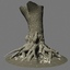 3d roots tree model