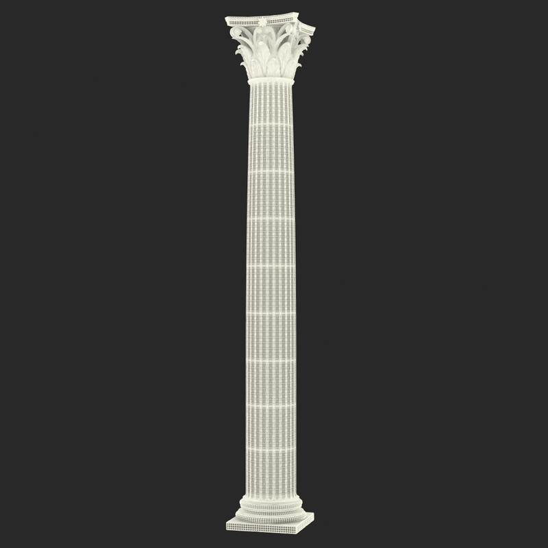 3d model corinthian order column