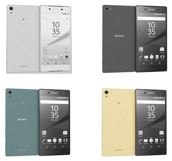 Sony Xperia Z5 Colors 3d 3ds
