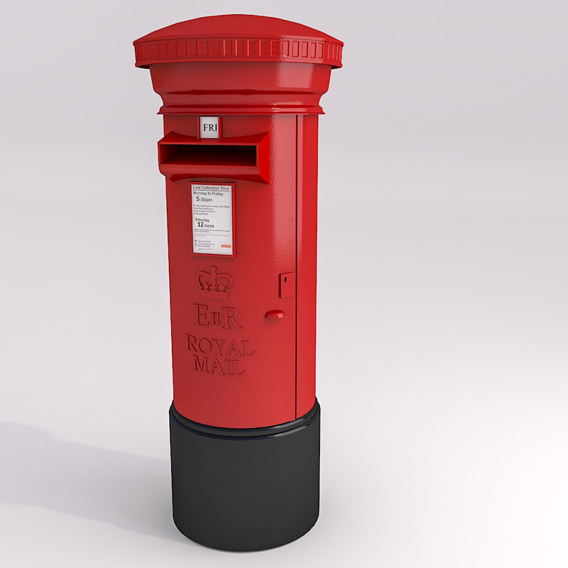 3d model pillar box