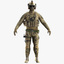 3d model special force soldier character