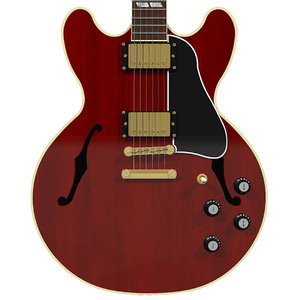 3d model of guitar gibson es
