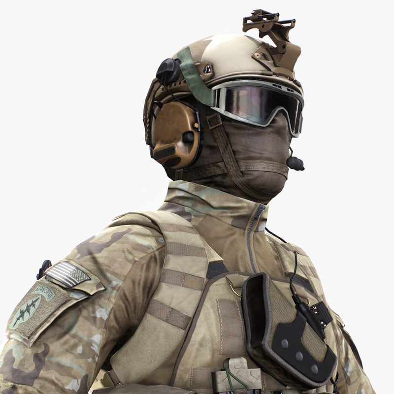 3d model  special force soldier  character