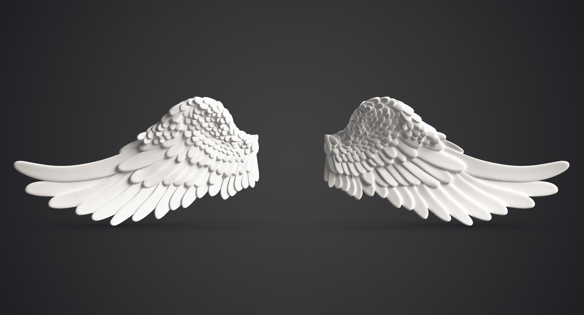 3ds max angel wings