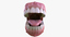 3d dental mouth realistic tongue model
