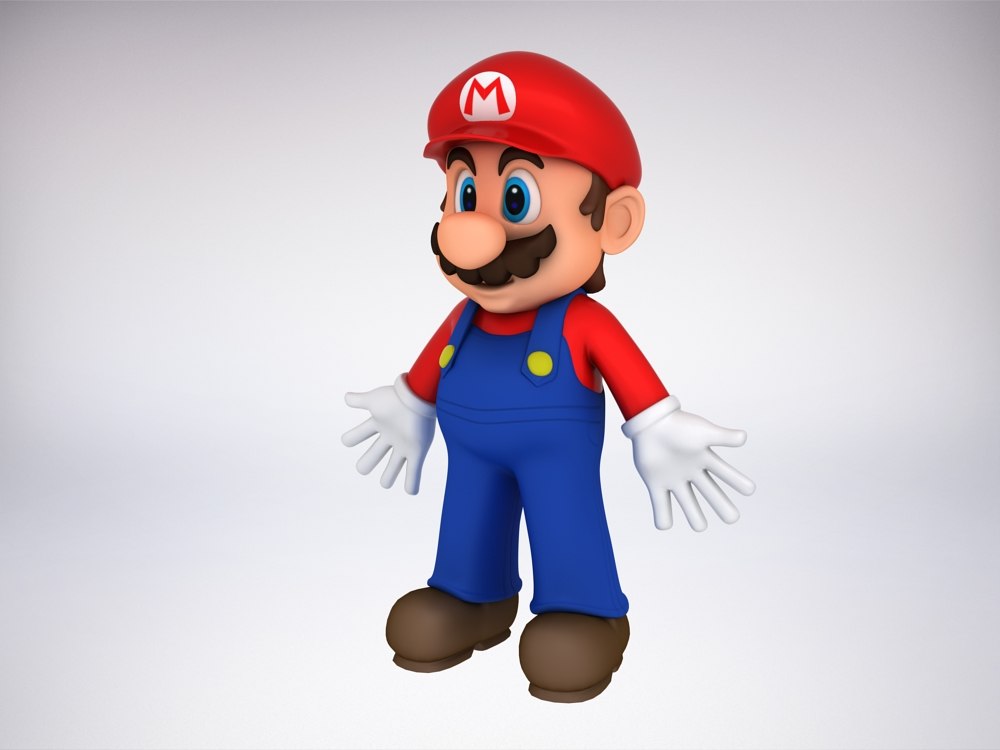 Mario Bros 3d Model 3d Printable Cgtrader 7146