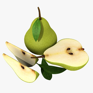 3ds max pear half slice