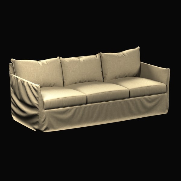 3ds Max Sofa Cypress Outdoor Slipcovered, Outdoor Slipcovered Furniture
