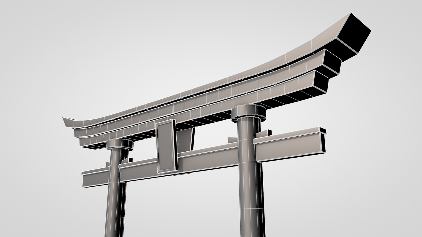 torii gate c4d