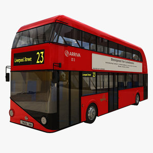 3d model new london bus