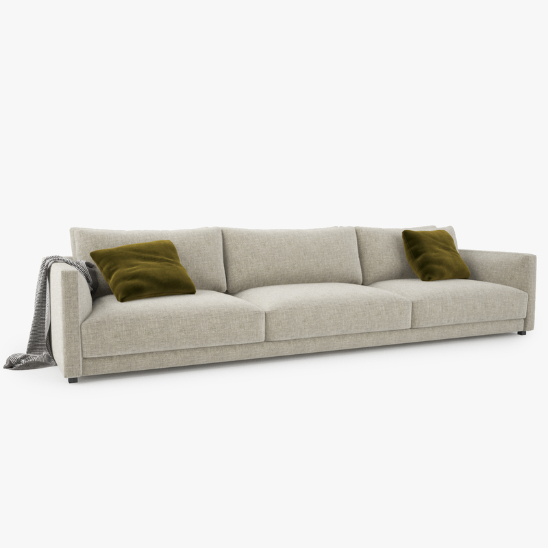 poliform bristol seater sofa 3d max