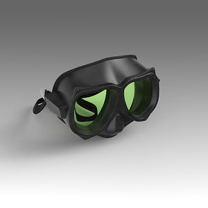 3d scuba mask